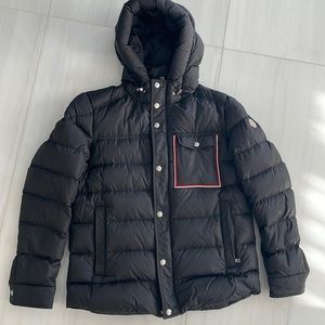 Moncler men’s black coat size 5